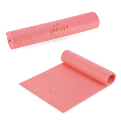 Коврик для фитнеса  Queenfit 0,5 см dark-pink - фото №3